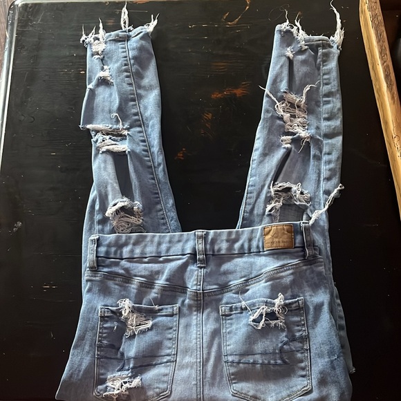 American eagle Ne(x)t level stretch curvy hi-rise jegging crop size 10 - Picture 2 of 2